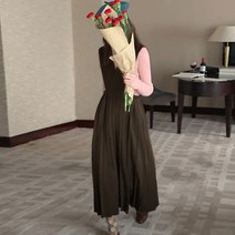 무드무드 / 메이니 서스펜더 플리츠 원피스