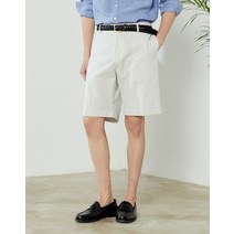 22SS 그레이 스트라이프 면 롤업숏팬츠 HZPA2B507G1