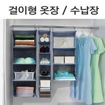 행잉오거나이저 걸이형 옷장 패브릭수납함 옷정리함:No3816ea, 3단, 본상품선택
