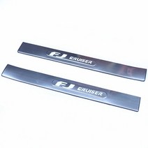 도요타 FJ 크루저용 LED 너프 바 및 러닝 보드 웰컴 페달 스티커 스테인레스 스틸 사이드 장식 보호, 01 2 piece, 토요타, 01 2 piece