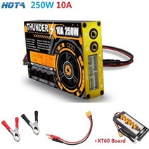 HOTA Thunder DC 밸런스 충전기 LiPo NiCd PB 배터리용 4 인 1 플러그 포함 250W 10A, 03 collocation 2