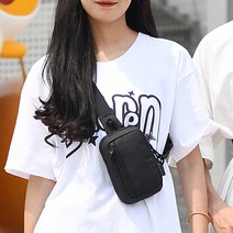 [담앤드솜 베이직 미니슬링백] 어깨 방수 스포츠 운동 조깅 러닝 가슴 남자 여자 남성 여성 돈 웨이스트 메신저 크로스 초등 가방 지갑 쌕 백 소형 작은 휴대 등산 골프 바이크