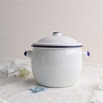 추천 범랑냄비 파스타 법랑 양수냄비 깨지지 않는 에나멜 스튜 냄비 야외 캠핑 모닥불 파티 피크닉 수프 그릇 103332, 1.1L, 그리고