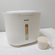 원터치 방습 방충 무선 진공 밀페 친환경 쌀통 10kg 잡곡통 곡물 보관 용기, 블랙