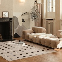 다이아 프렌치감성 모던 타일 러그 거실 카페트 200x270cm
