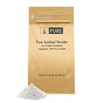 Pure Sorbitol Powder (2 lb) Sugar Substitute Low-Calorie Sweetener Thickening Agent, 1