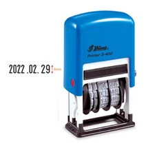 일부인 자동스탬프 S-400 흑 월숫자로표기 홀더랜덤STAMP 사무 오피스 도장 고무인 서류 양식 넘버링 숫자 서식, 본상품