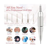 DELIFO 전동 네일 드릴 휴대용 전문가용 35000RPM 파일 기계 충전식 페디큐어 아크릴 연마 도구 비트 LED 디스플레이 홈 살롱 매니큐어