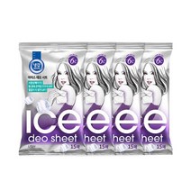 냉감테라피 아이스 데오시트x4개/ -6도 쿨링 데오티슈 땀티슈 땀제거, 1.냉감테라피 아이스 데오시트 1