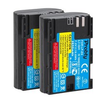 배터리 호환 LP-E6 6D 5D 마크 II 7D 80D 5DS EOS R 용 듀얼 충전기, [05] 2 Pcs Battery