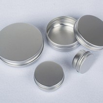 튼튼한 다용도 액세사리 간식 슬라이드 원형 철제 알루미늄 케이스 보관함 수납함, 4-원형틴케이스-100g, 상품선택