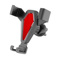 웰럽 프리미엄 송풍구 휴대폰 거치대 WL-1204, 레드