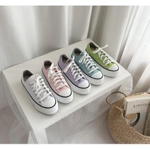 키작녀추천 키높이운동화 파스텔 캔버스화 신발 10대 12월