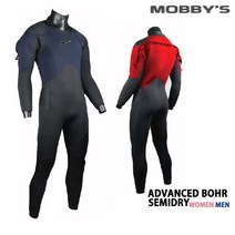 모비스 잠수복 세미드라이슈트 어드밴스 보어 5mm(남성 여성용), 레드_여-M