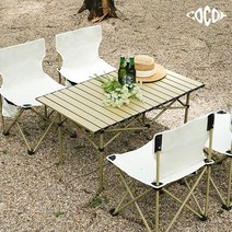 [팰리세이드평탄화테이블] 코코프 캠핑 의자테이블 세트 경량 접이식 의자 테이블, 4인대형, 6인테이블+의자4개