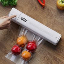 음식압축기 진공포장기 실링기, 전자동  60Kpa + 포장백 30개