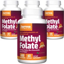재로우 메틸 엽산 400mcg 캡슐, 60정, 4개
