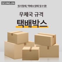 승진산업 우체국 박스 1호 2호 3호 4호 5호 택배박스 무지상자 낱개상자 골판지상자, 5매, 1호상자(220*190*90)