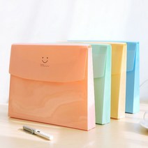 스마일 컬러 폴더 클리어 다용도 파일 A4 보관 정리, Z25-05 : 민트