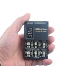1s06 1s lipo lihv 6in1 충전기 디지털 디스플레이 3.7v 3.8v jst1.25 ph2.0 for rc fpv tinywhoop drone 1s 배터리 diy, 1개