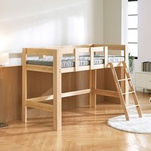 편백원목/벙커침대/폼단면매트리스포함/싱글침대/받침대제외, 싱글