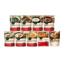 비비고 국 탕 찌개 9종(소고기미역국+소고기장터국+사골곰탕+육개장+닭곰탕+설렁탕+콩나물황태국+두부김치찌개+부대찌개), 1세트