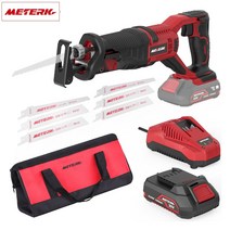 Meterk 20V 무선 충전 컷소 전동톱 컷쏘 전기톱 컷소기 톱날포함세트 3000SPM/2.0AH LCR777-1, 1개