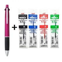 유니 제트스트림 멀티펜 4색볼펜&샤프 1개 + 리필심 4개, MSXE5-1000-07 핑크(13) + 리필