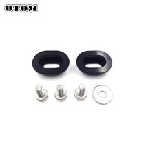 혼다헌터커브ct125 OTOM 바이크 오토바이 체인 슬라이더 와셔 알루미늄 CNC 가공 혼다 CRF150R CRF250R CRF250X CRF450X CR125 CRM250 2 개, Black