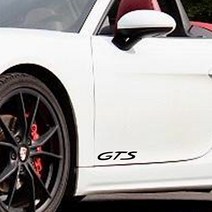 포르쉐 박스터 GTS 살측사이즈 그대로 자동차 데칼 차량용스티커 챈스커스텀 / 대구스티커, 블랙, 1개