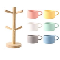 가정용 머그컵 마카롱 커피잔 찻잔 6종세트, 그레이