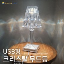 크리스탈 무드등 USB형 1번 LED 유선 수면등 수유등