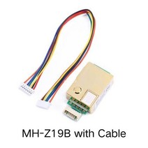 MH-Z19 적외선 CO2 센서 가스 모듈 NDIR 모니터 400-5000 0-5000ppm UART PWM, 02 MH-Z19B with Cable