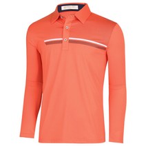 [KT알파쇼핑]남성 국산 신축성좋은 스판 골프웨어 카라 티셔츠 NA-KAAG-212-오렌지