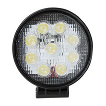 LED 써치라이트, 12V차량전용-27W 원형 랜즈형 써치 60도, 1개