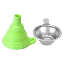 레진 합금 제작금속 Uv 수지 필터 컵 + 실리콘 깔때기 일회용 Anycubic Photon Sla 3D 프린터 액세서리 빠, 03 green