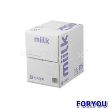 ForU154 한국제지 밀크 복사용지 권 500매 지류 복사지 컬러용지