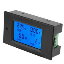 전압계 PZEM021 LCD 디스플레이 디지털 전력 에너지 미터 전류계 전압 테스터 20A AC 80-260V, 01 Black