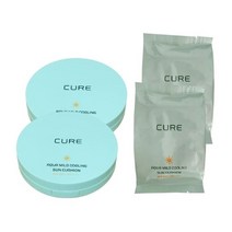 기타 [김정문알로에]큐어아쿠아마일드선쿠션25g(SPF50+)[본품2개+리필2개]1세트SF, 1개