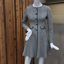 [케네스레이디] 노카라 트위드 플레이어 원피스