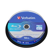 버바팀 Verbatim CD-R / DVD-R / RW / DL / 700MB 4.7GB 8.5GB 25GB 50GB 블루레이, BD-R DL 50GB 10p CAKE 6X