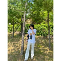 [당일출고] 강아지 견주 여름반팔티 커플룩 개플룩 (견주용) 2color, 화이트