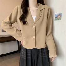 글로벌히스 7컬러 기본 베이직 심플 무지 단색 미니 숏 자켓 아우터 봄 여름 휴가 해변 비치 바캉스 여행 여자 여성 캐주얼 유니크 GH126-437