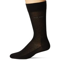 Hugo boss 휴고보스 남성용 클래식 레귤러 핏 면 정장 양말 차콜 7-13, Black