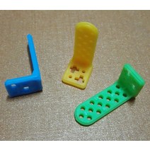 앵글브라켓 컬러 L 타입 플라스틱 앵글 코드 브래킷 고정 각도 형태 프레임 DIY 모델 제작 재료 액세서리, 01 Yellow-1512302AB