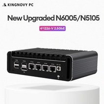 업그레이드된 라우터 pc 펜티엄 n6005 론 n5105 4lntel i226 v lan 2ddr4 nvme 팬리스 라우터 미니 pc 방화벽 vpn 서버, 8g DDR4 256GB SSD, 영국
