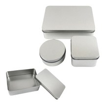 사각틴케이스 포카 다꾸 보관함 쿠키통 선물상자 보석함 틴박스 소품함, 원형M