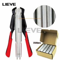 개비온철망 철망 네일 결속기 케이지 클립 플라이어 펜치 연결 수공구가금류 케이지 clamp hog ring sr8 hog ring gun c type 2500 스테인레스 135, 플라이어 및 2500pcs