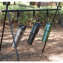 캠핑 텀블러 글램핑캠핑장 오토캠핌장 사용, 실버