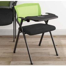 강의실 일체형 의자 세미나실 대강당 교육실 체어, 블랙 싱글 체어 + 휠